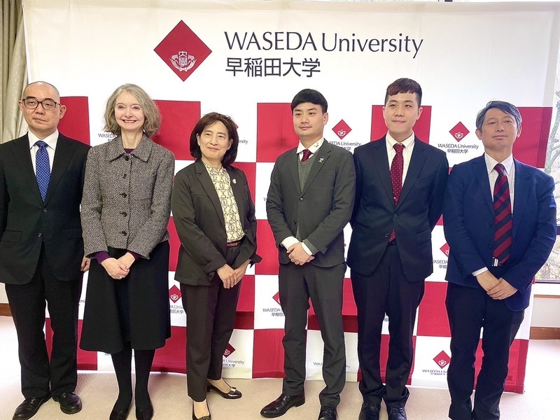 台北市青年局が日本の早稲田大学と実習に関する協力覚書を締結した（編集：CNA）