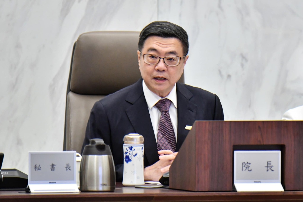 6日に開催された本会議で発言する卓栄泰・行政院長。(写真：卓榮泰・行政院長のFacebook)