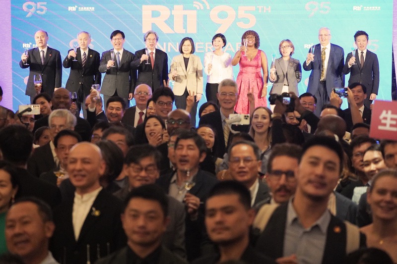 타이완의 소리 Rti 개국 95주년 축하행사가 9월19일 저녁 타이베이에서 거행되었다. -사진: CNA