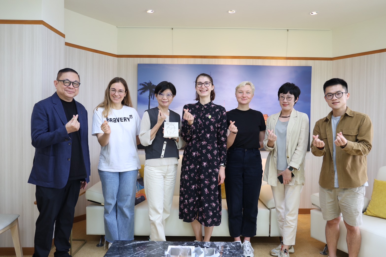 우크라이나 자유민주연맹 대표단 일행이 4월27일 Rti를 방문했다. -사진: Rti쟝리화