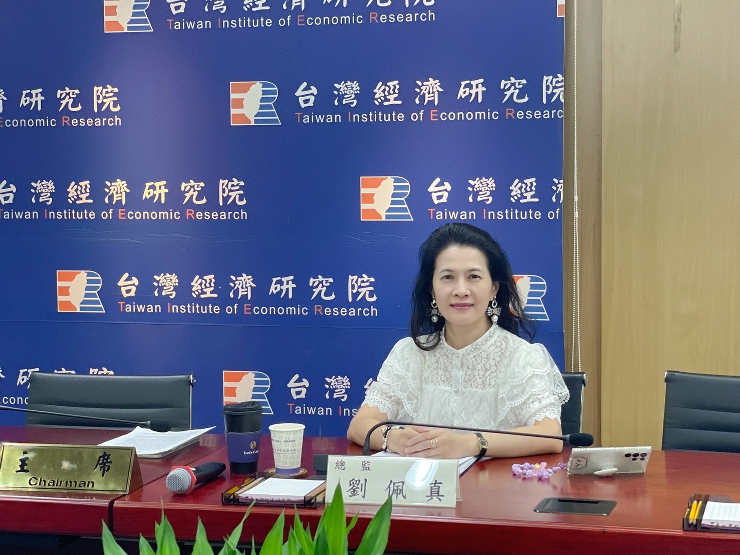 류페이전(劉佩真) 타이완경제연구원 산업경제데이터베이스 총감독 - 사진: Rti