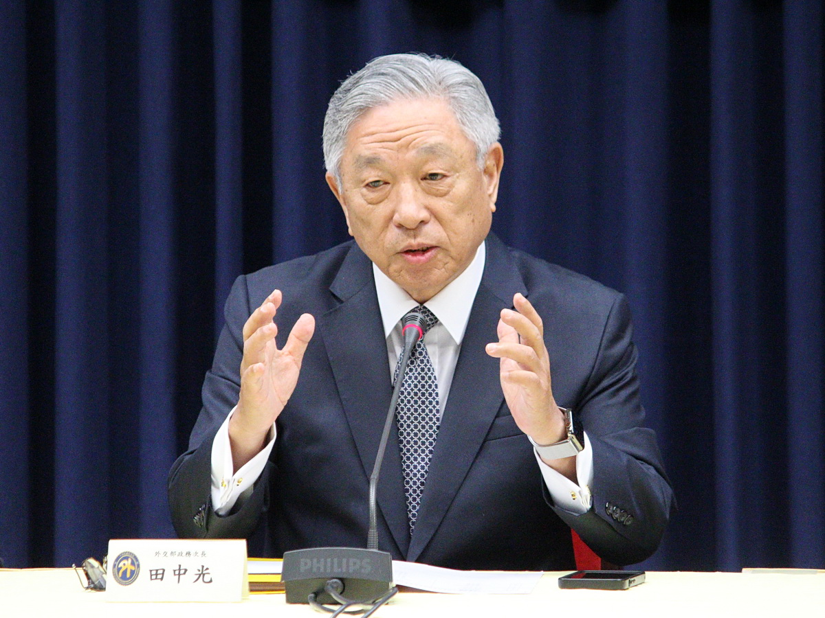 티엔중광(田中光) 외교부 차관은 3일 열린 ‘2024 유엔 참여 추진안 관련 언론 설명회’에 참석해 올해 추진안의 우선 임무는 국제사회가 유엔 총회 결의 제2758호를 올바르게 이해하도록 돕는 것이라고 밝혔다. – 사진: RTI