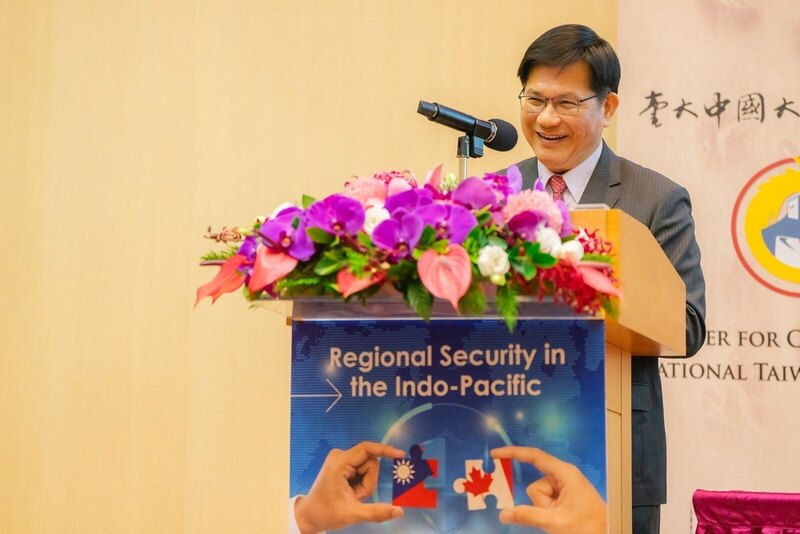 ‘타이완-캐나다 인도-태평양 지역 안보 포럼’ 개막식에 참석한 린자룽 외교부 장관 - 사진: CNA