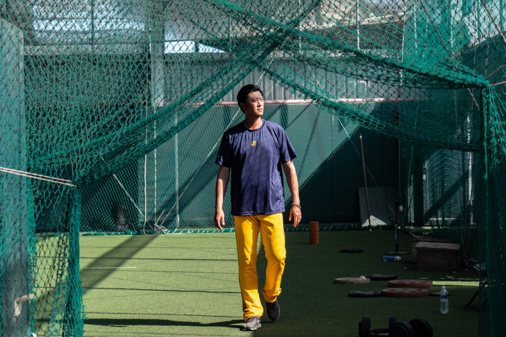 Mr Wang Jien-Ming 王建民 ay isang sikat na baseball player sa Taiwan (photo:Chen Shiao Wei)