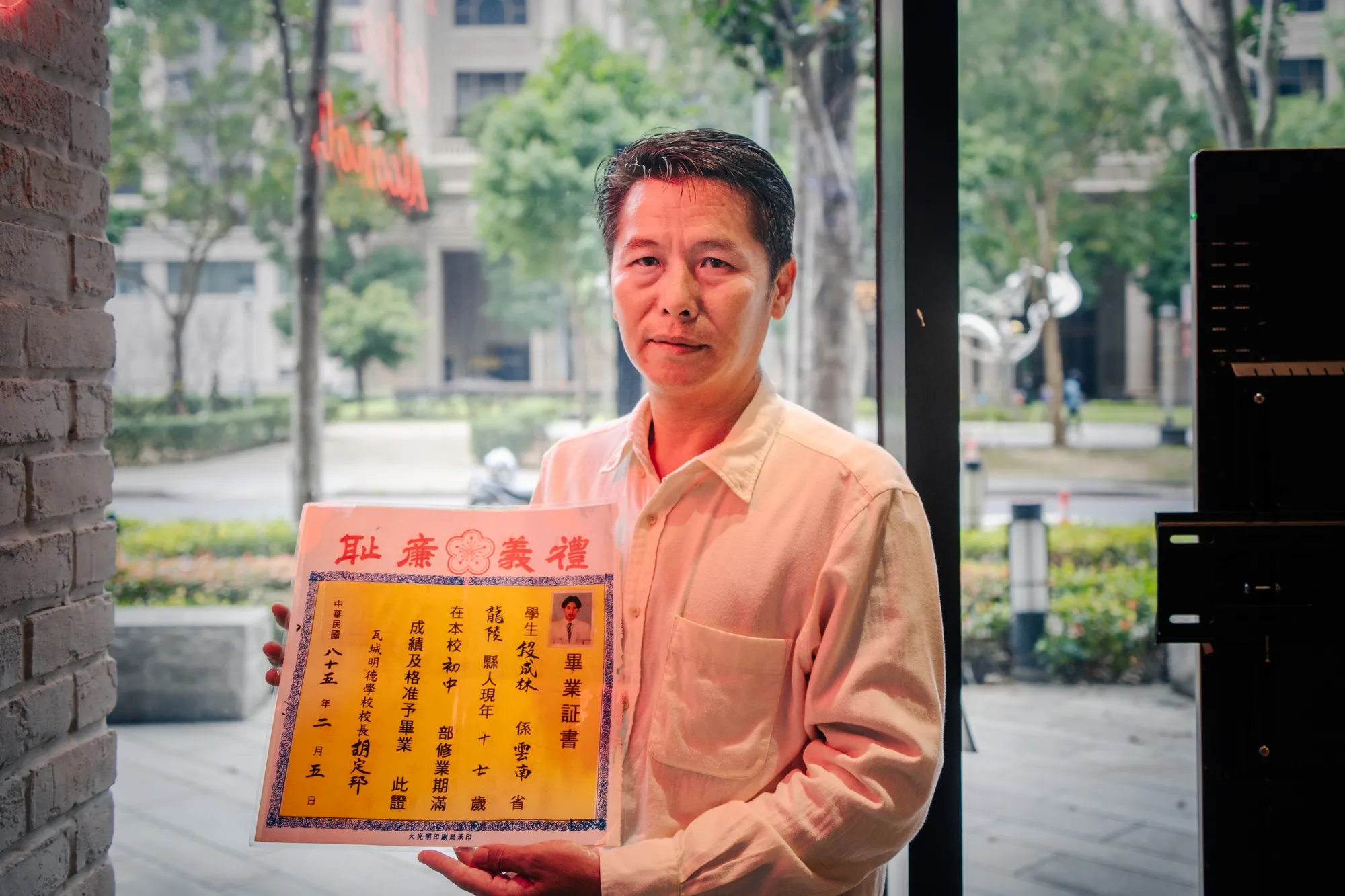 Damang-dama ni Duan Chenglin na siya ay isang Taiwanese at umaasa na makakuha ng karapatang manirahan. (PhotographyWang Weihan)