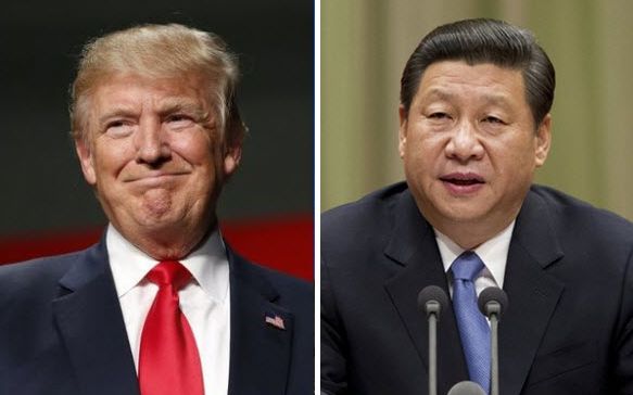 中國國家主席習近平與美國總統川普(Donald Trump)6月18日通電話。(合成圖片)