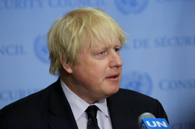 英國外交大臣強生(Boris Johnson) (AFP)