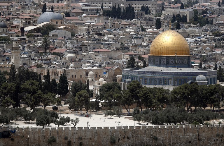 統治加薩走廊(Gaza Strip)的巴勒斯坦伊斯蘭組織在上星期警告以色列，遊行不要穿過艾格撒清真寺(Al-Aqsa)(圖)，並揚言將以「一切可能」對抗。(AFP)