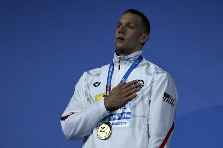 美國泳壇新秀德萊賽爾(Caeleb Dressel)。(AFP)