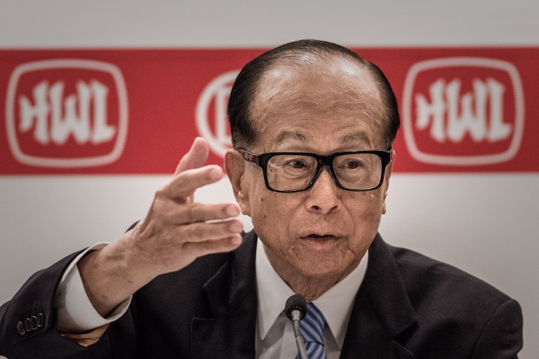香港富豪李嘉誠 (AFP)