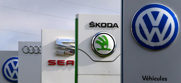 福斯集團旗下走高價位路線的德國Audi（奧迪）汽車、西班牙喜悅（Seat）汽車與捷克的Skoda（斯柯達）汽車。(AFP)