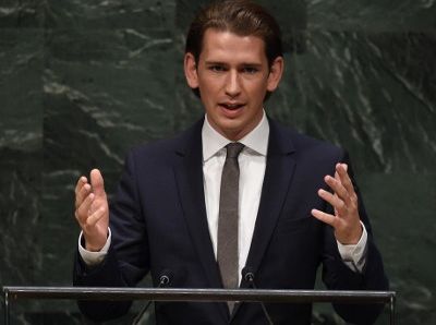 奧地利外長庫爾茨(Sebastian Kurz)(AFP)