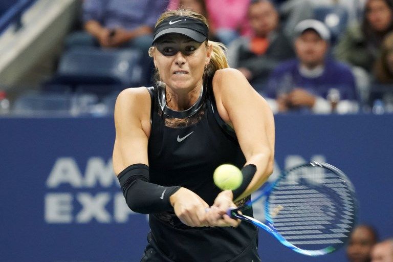 俄羅斯網球女將莎拉波娃(Maria Sharapova)26日宣布高掛球鞋引退。(AFP)