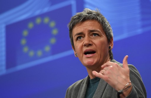 歐盟執行委員維斯塔哲(Margrethe Vestager)(AFP)