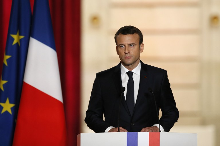 法國總統馬克宏(Emmanuel Macron) (AFP)
