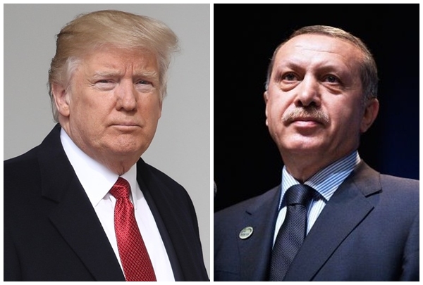 川普與艾爾段熱線，同意分享資訊合作抗疫。(合成圖)