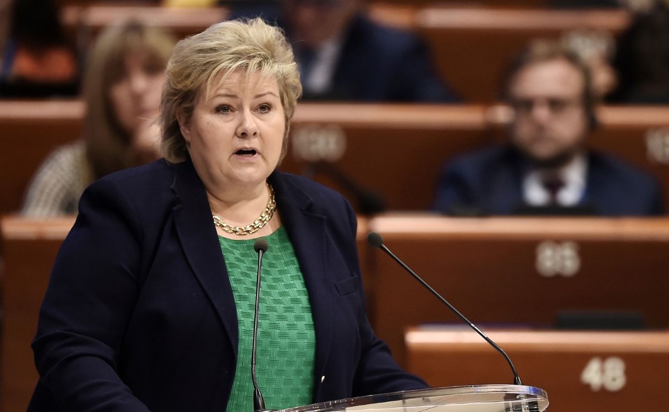 挪威總理瑟爾貝克(Erna Solberg) (AFP)