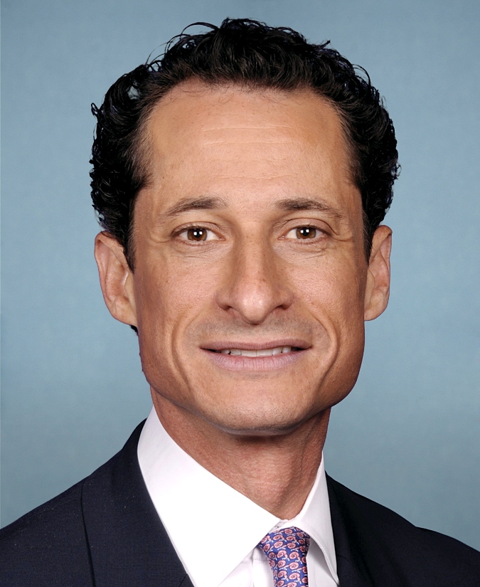 美國前國會議員威納(Anthony Weiner)(維基百科)