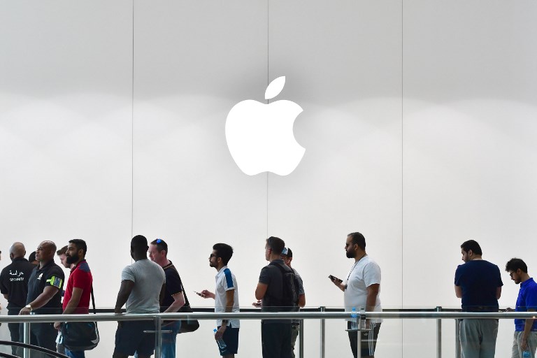 外媒報導，蘋果公司(Apple)打算放棄已經發展10年的電動車計畫，專注在AI領域。(AFP)