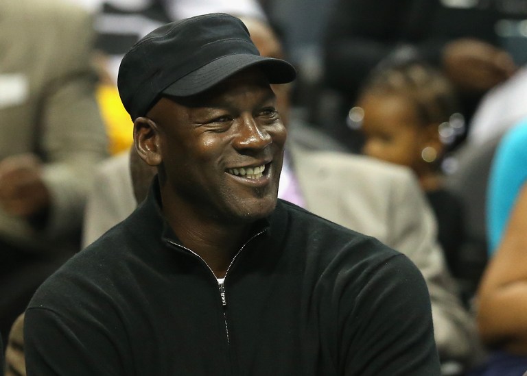 美國職籃NBA退役球星「籃球大帝」喬丹(Michael Jordan)。 (AFP)