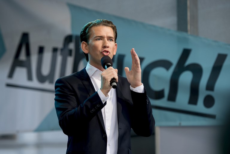 奧地利總理庫爾茨(Sebastian Kurz) (AFP)