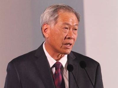 新加坡國防部長黃永宏 (中央社檔案照片)
