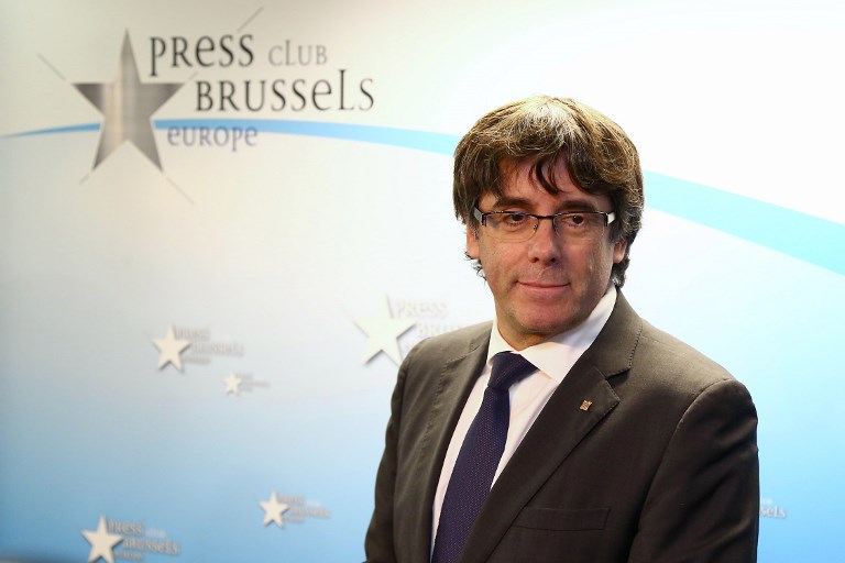 西班牙加泰隆尼亞自治區遭革職的主席普伊格蒙特(Carles Puigdemont) (AFP)