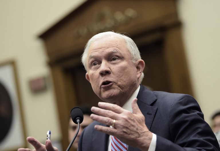 美國司法部長塞申斯(Jeff Sessions) 請辭。(資料照片/AFP)