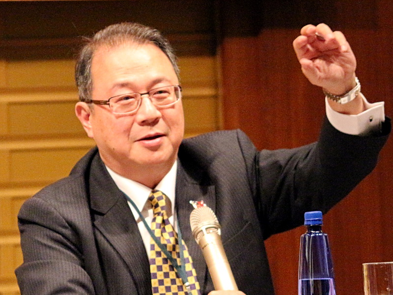 國民黨籌設駐美代表處，國民黨國際部主任黃介正強調，若重返執政合乎台美利益 (央廣記者王照坤 攝)