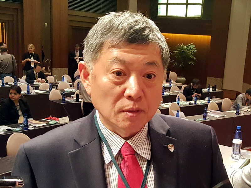 美國丹佛大學教授趙穗生15日受訪表示，中共總書記習近平思想與鄧小平的主張相悖，對中國未來發展究竟是利是弊有待觀察 (央廣記者王照坤 攝)