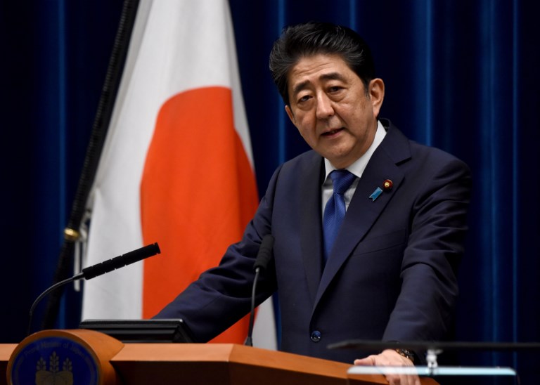 日本首相安倍晉三。(AFP)