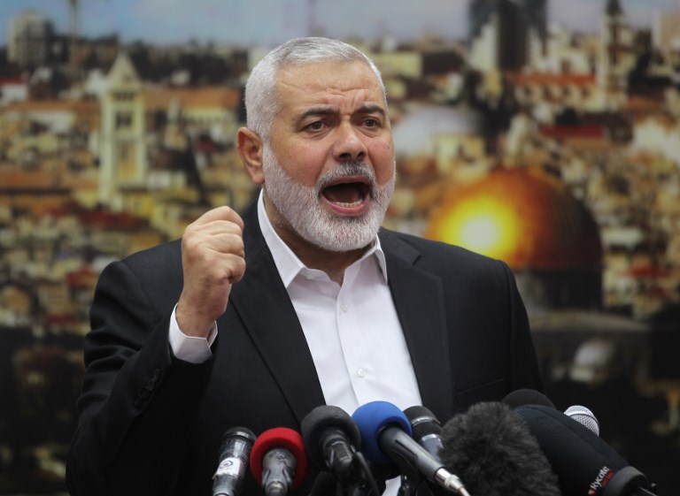 巴勒斯坦激進團體哈瑪斯組織(Hamas)領袖哈尼雅(Ismail Haniyeh)(AFP)