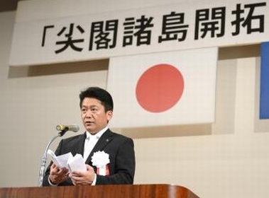 日本石垣市長中山義隆。(圖取自推特)