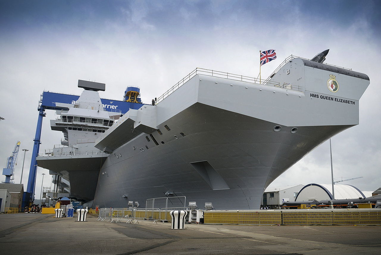 英國皇家海軍「伊莉莎白女王號」(HMS Queen Elizabeth)  (圖：維基百科)