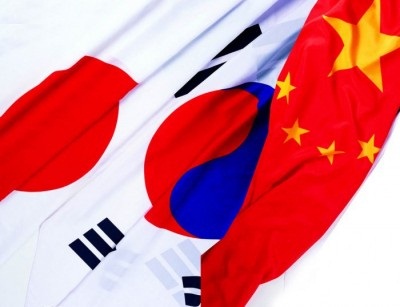 中日韓國旗(網路圖片)