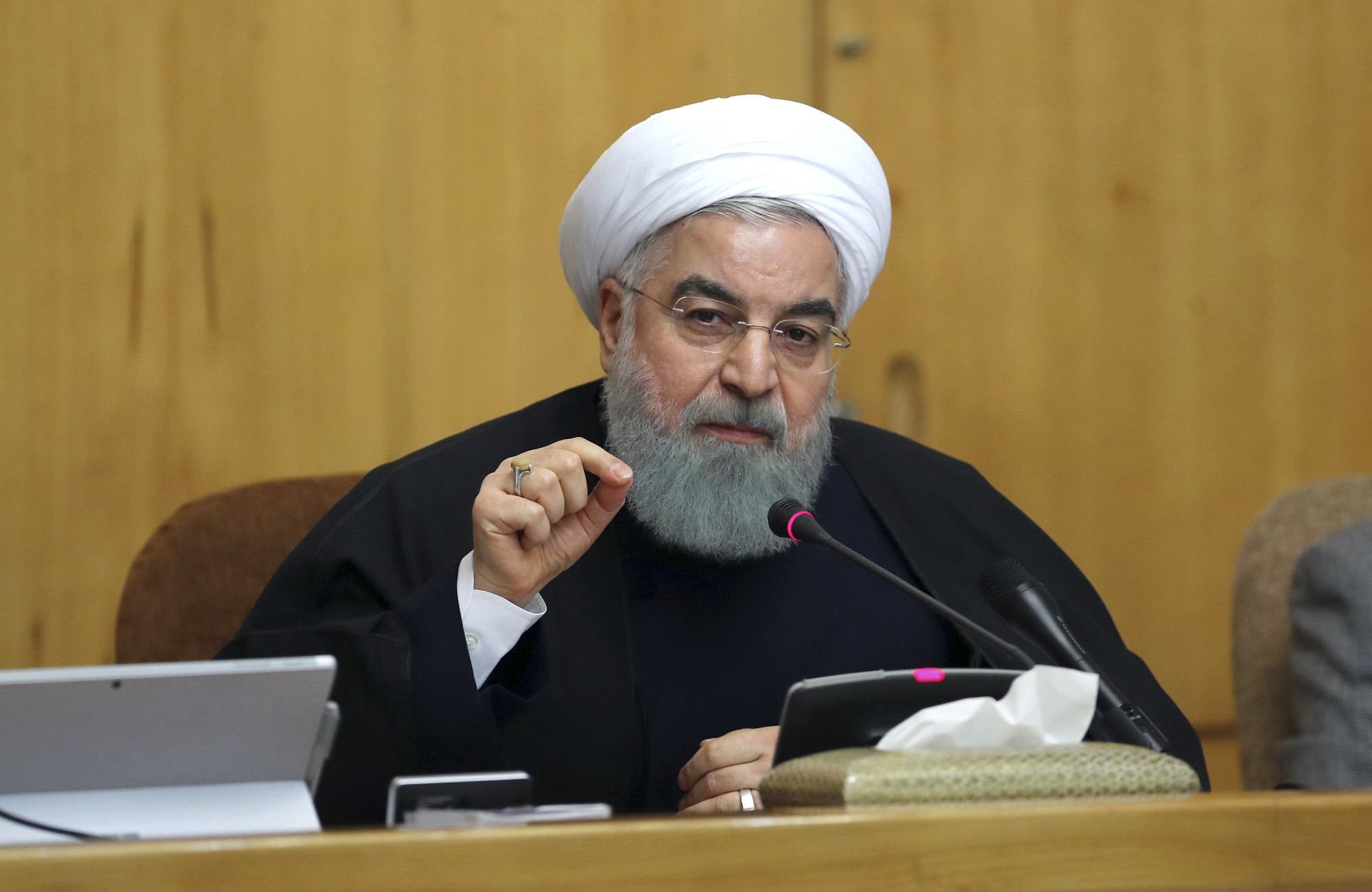 伊朗總統魯哈尼(Hassan Rouhani) (AP/達志影像)