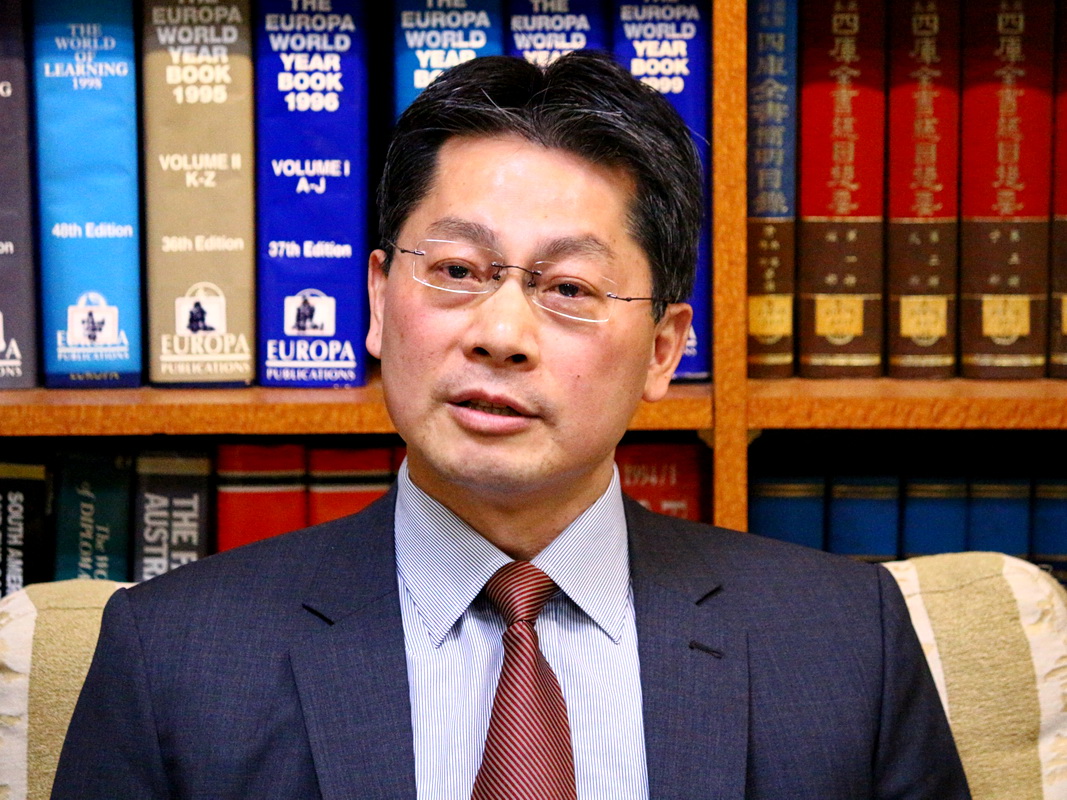 針對M503等航路爭議，外交部發言人李憲章9日表示，已指示駐外館處爭取各駐在國政府的支持與了解 (央廣記者王照坤 攝)