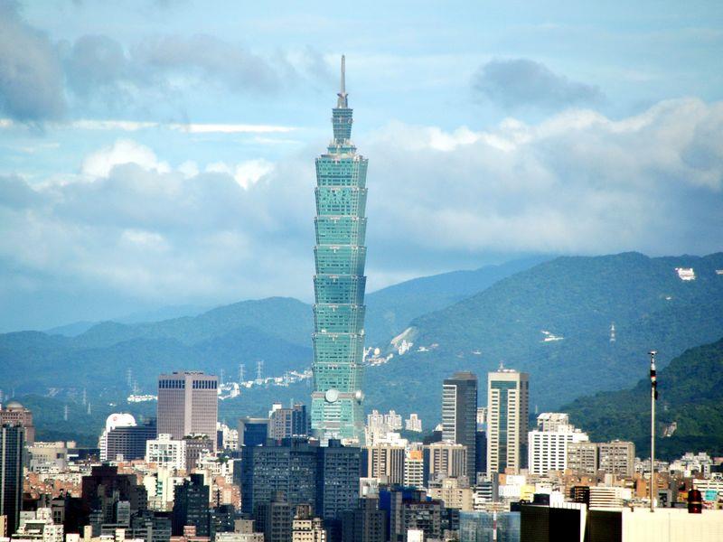 圖為台北地標101大樓。 (中央社檔案照片)