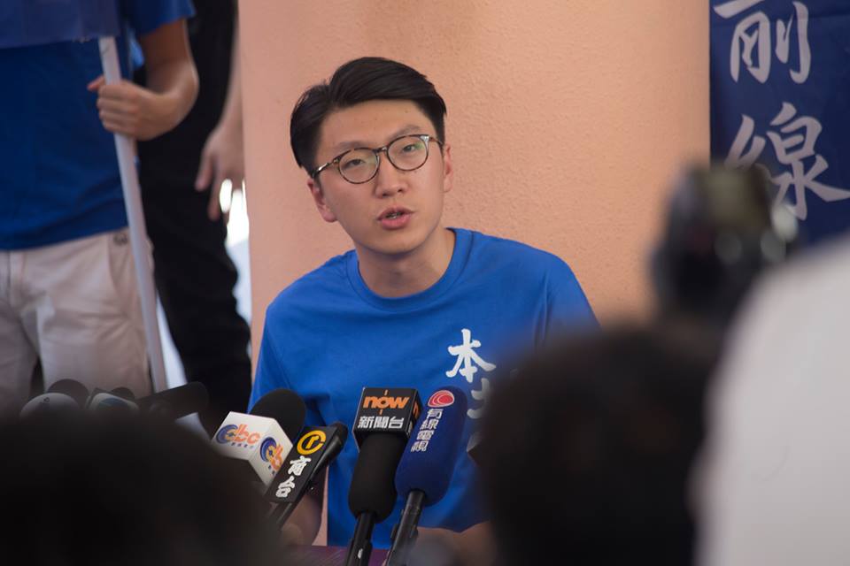 服刑4年，梁天琦（中）即將出獄。(資料照片／梁天琦臉書)