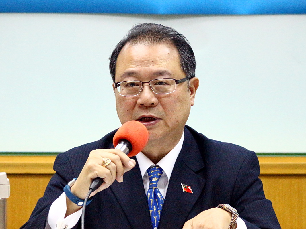 國民黨國際部主任黃介正。 (央廣檔案照片／記者王照坤 攝)
