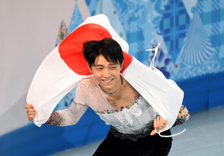 日本男子花式滑冰選手羽生結弦(Yuzuru Hanyu)(AFP)