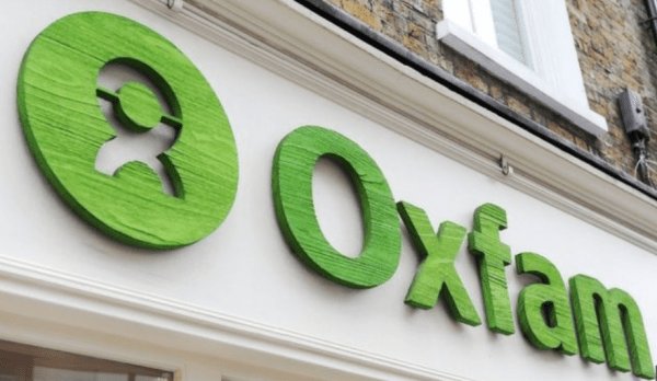 英國慈善團體「樂施會」(Oxfam)。(圖取自推特)