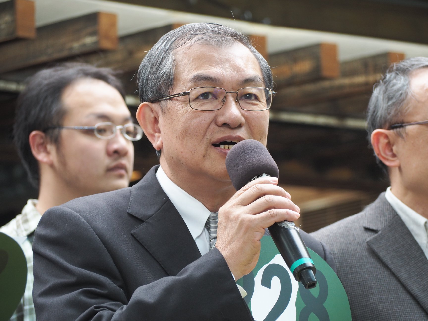 鄭南榕基金會執行董事鄭清華。（蕭照平 攝）