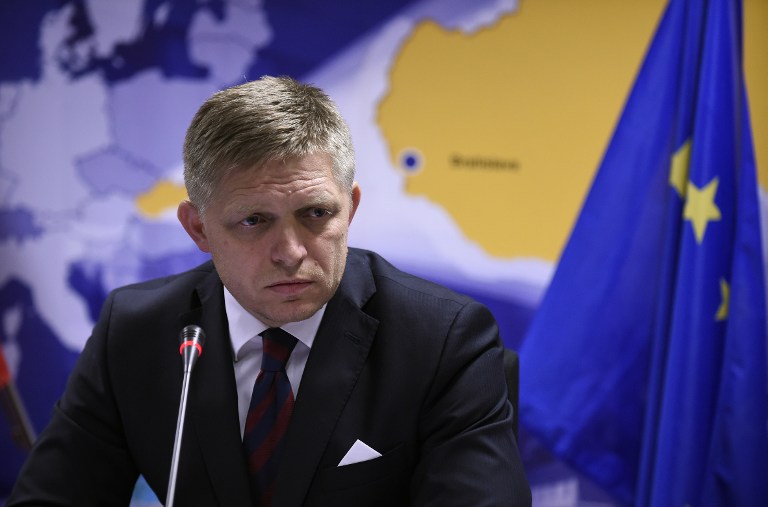 斯洛伐克總理費科(Robert Fico)。(AFP)
