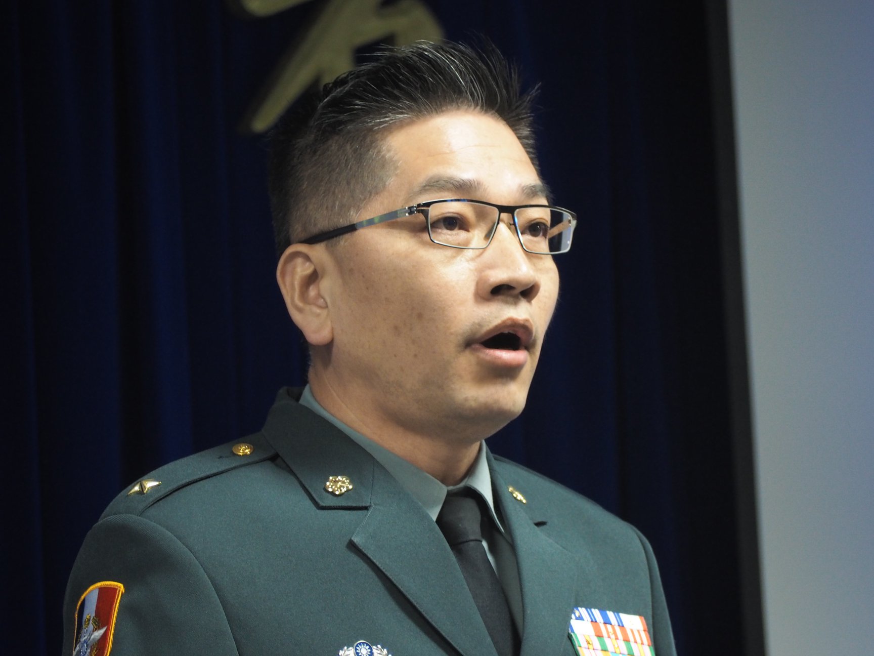 國防部訓練參謀次長室軍事訓練處處長董紹明少將。蕭照平攝