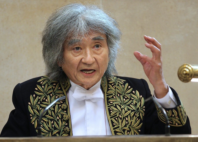 日本最知名的交響樂團指揮家小澤征爾(Seiji Ozawa)(AFP)