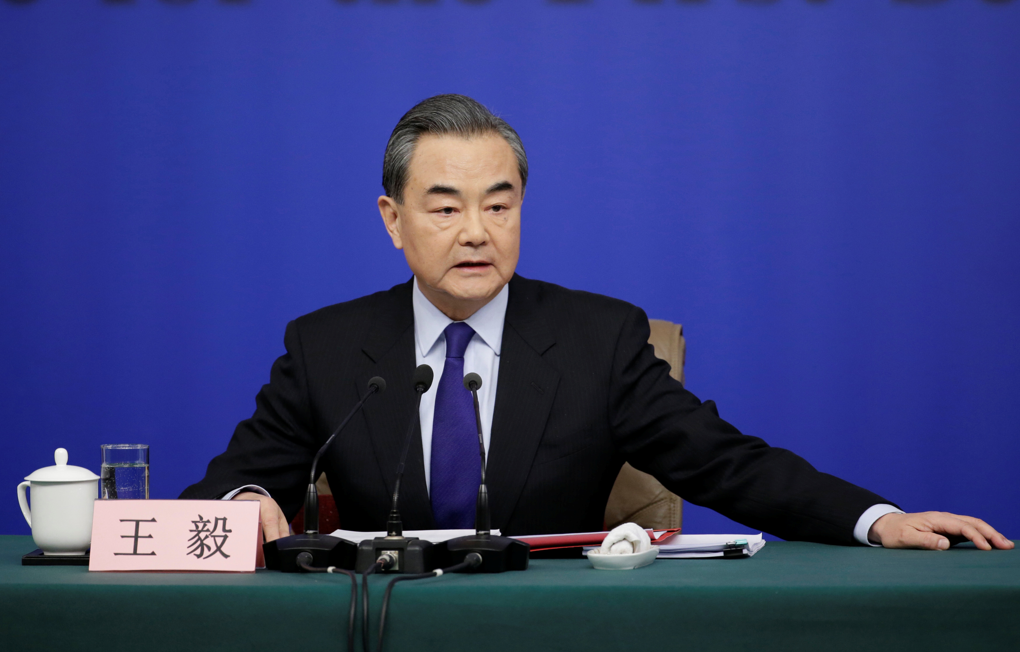 中國外交部長王毅。 (檔案照片/路透社/達志影像)