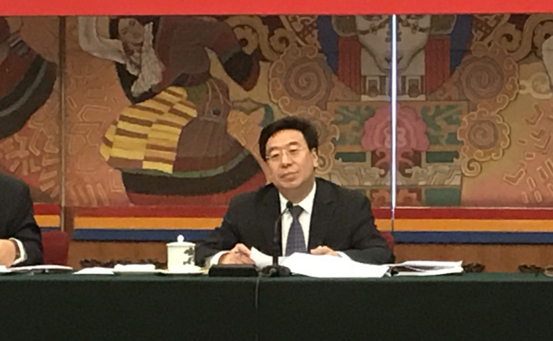 西藏自治區黨委書記吳英杰。(圖：中央社檔案照片)