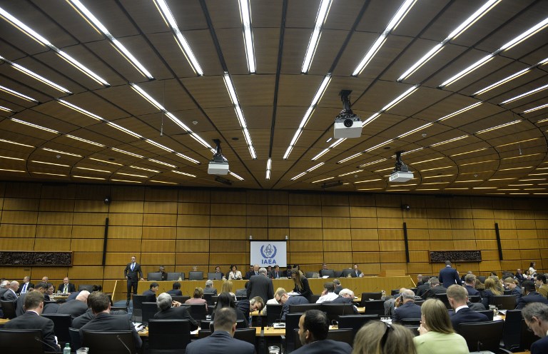 國際原子能總署(IAEA)今天(31日)就監督伊朗核子活動，公布最新的每季報告，指伊朗重要的核子原料庫存，仍然在2015年與世界強國簽署的核子協議範圍之內。(AFP)