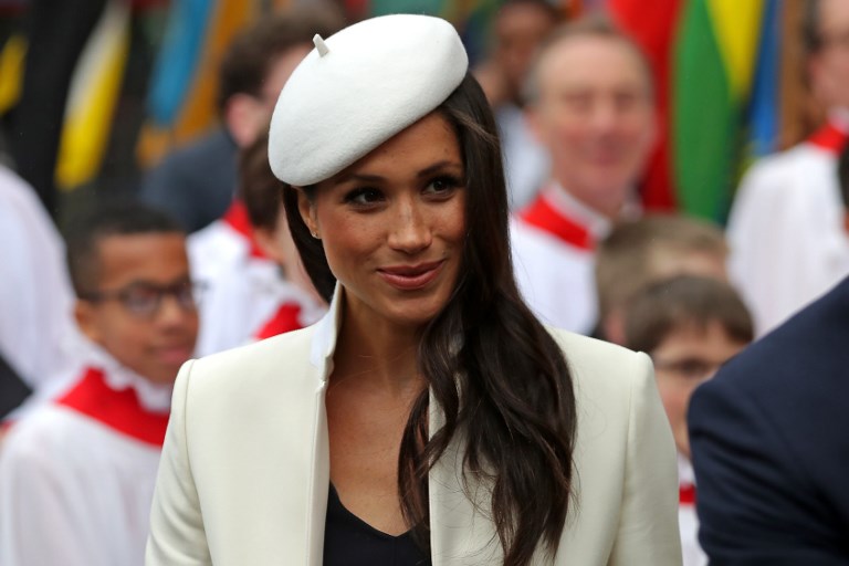 英國哈利王子(Prince Harry)的嬌妻梅根(Meghan Markle)。(AFP/檔案照片)